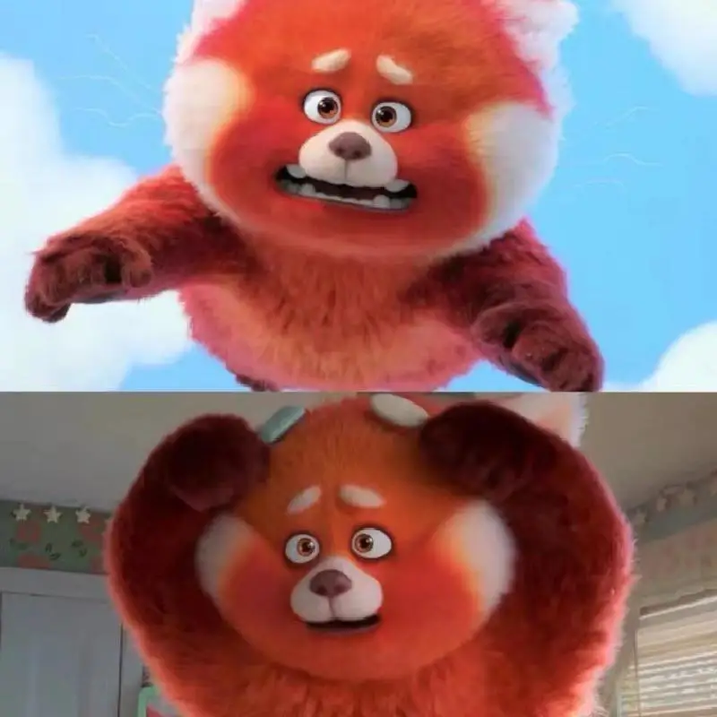 Плюшевая кукла Disney 30 см Pixar с начесом красная панда мультфильм Мэй поворотная