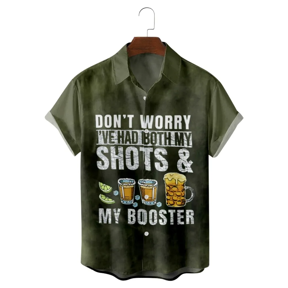 

Don't Worry I've Had Both My Shots And Booster Printed Shirts Unisex Short Sleeve Summer Tee Women Men's Top Shirt Funny Clothes