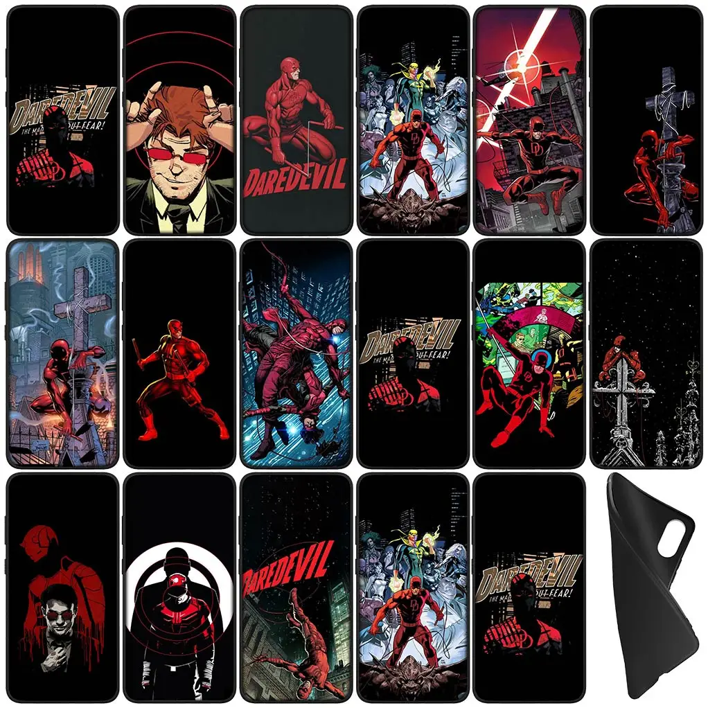 Daredevil Marvel Wallpaper Poster Silicone Coque Phone Cover for Xiaomi Redmi Note 10 12 Pro 10A 10C 12C 12s 10S 8T C Soft Case
