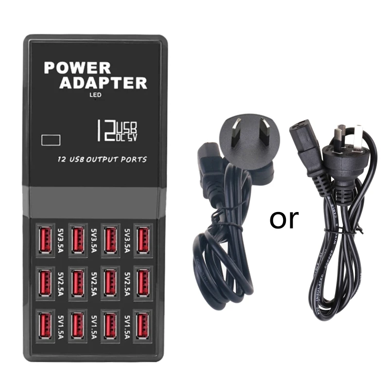 

12 Port USB Charger For phone Fast Charging Desktop Charging Station Dropship