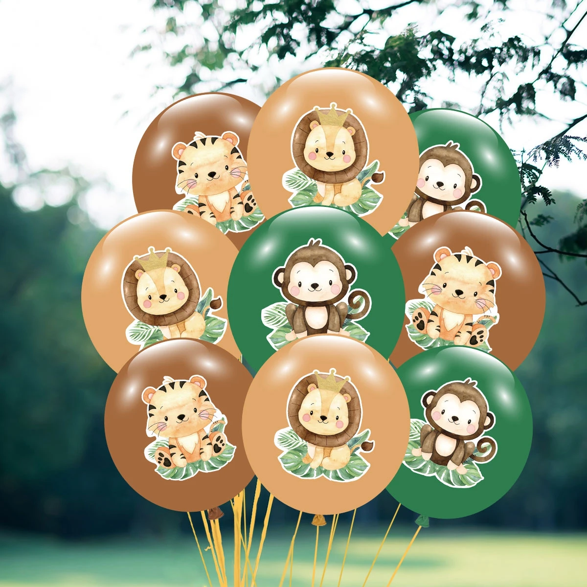 Животные воздушный шар зоопарк украшение для дня рождения джунгли сафари