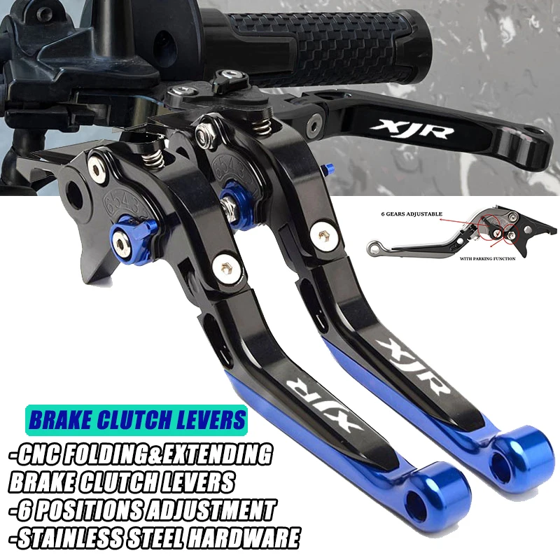 

Folding Brake Clutch Levers For YAMAHA XJR 1200 XJR1300 FJR 1300 YZF 750 Motorcycle Extendable Adjustable Handles Accessories