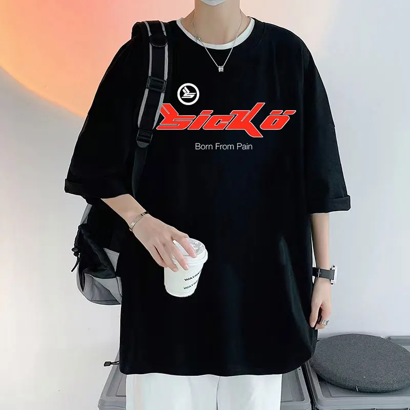 

Sicko Born From Pain Tshirt Men Women Fashion Casual Harajuku Summer T Shirt Man Personality Oversized Loose Tee Cotton T-shirts