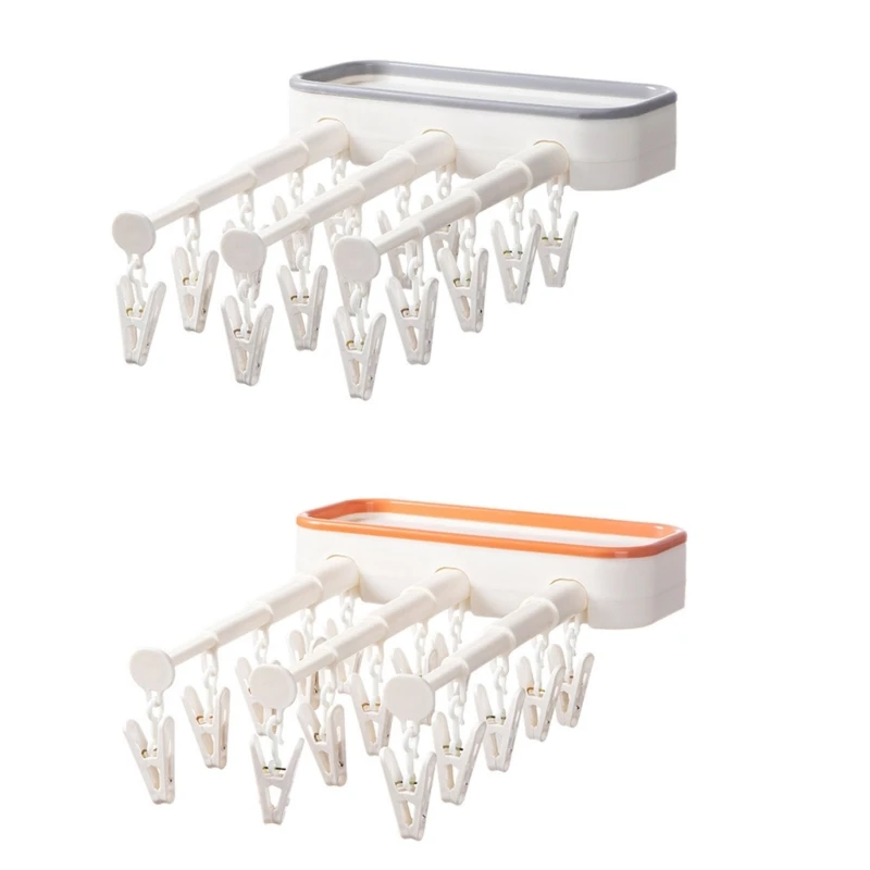 

Настенный выдвижной держатель для сушки, органайзер для одежды, общежития, нижнего белья, носков