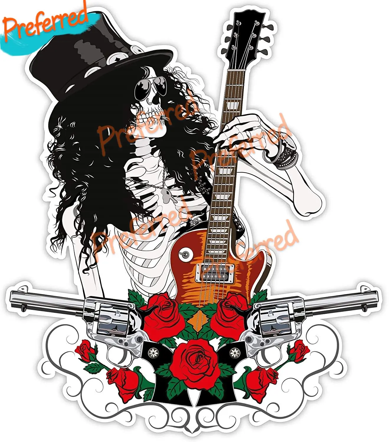 Стикер с изображением черепа Классические винтажные Виниловые стикеры в стиле