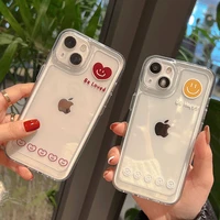 cute simple smiley expression phone case for iphone 11 12 13 pro max 7 8 plus soft phone cover for iphone se 2020 x xr xs max