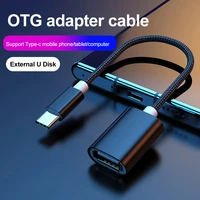 usb c to usb otg cable adapter usb type c male to usb 3 0 female for macbook pro samsung s20 usb c otg adapter