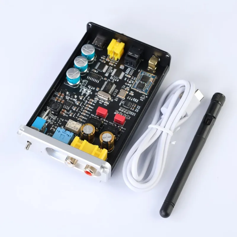 Приемник TZTRod Rain Audio Bluetooth 5 1 DAC для наушников Amp 9018-2 серебристый/черный (OPA1612 Op Amp) |
