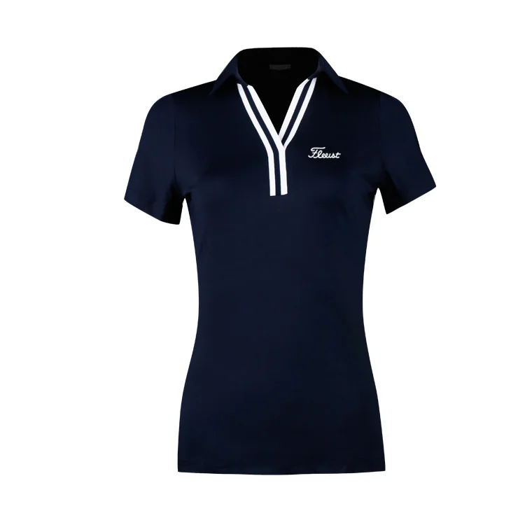 

2022 golf clothing women's summer new breathable fast drying slim fit outdoor sports short sleeved T-shirt Polo Top