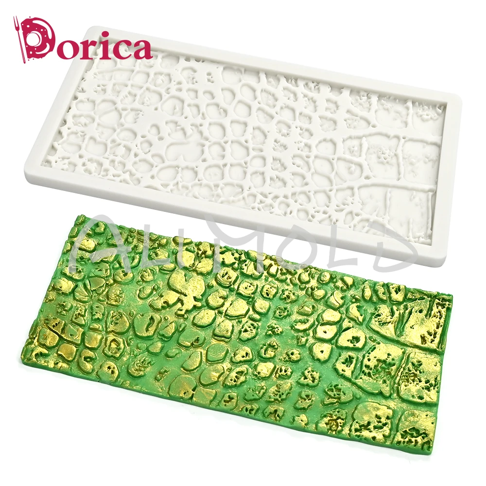 

Силиконовая форма для кексов Dorica с принтом крокодила