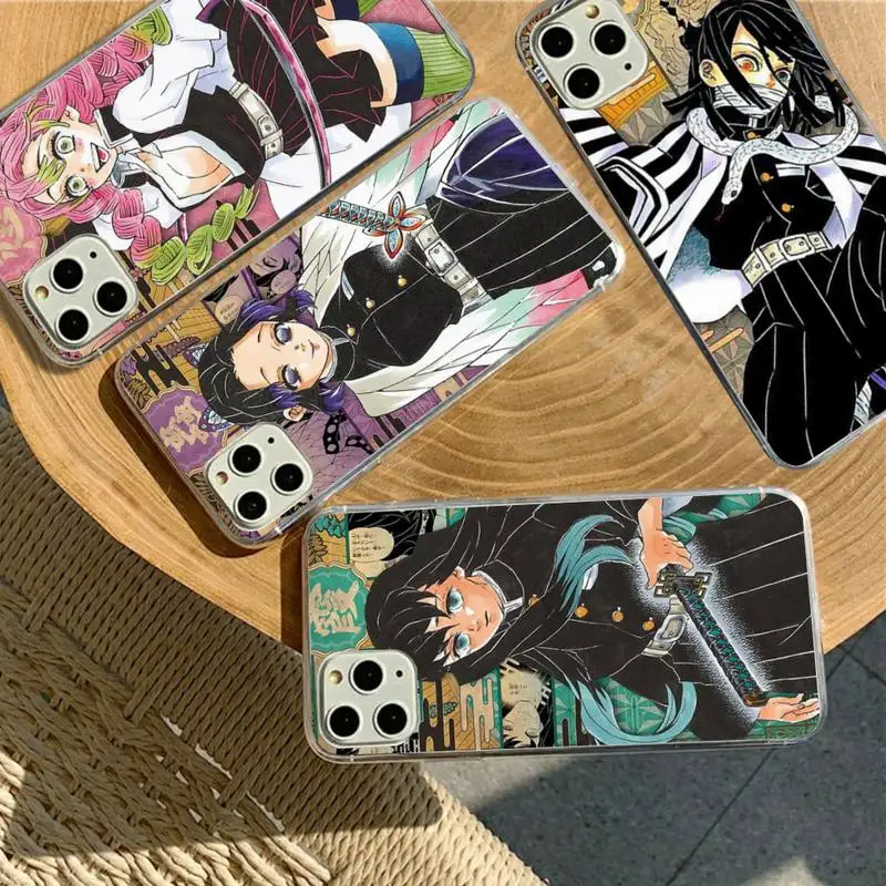 

Demon Slayer Blade Comic Postcard Phone Case for iPhone 11 12 13 Mini Pro Max 8 7 6 6S Plus X 5 SE 2020 XR XS Case shell