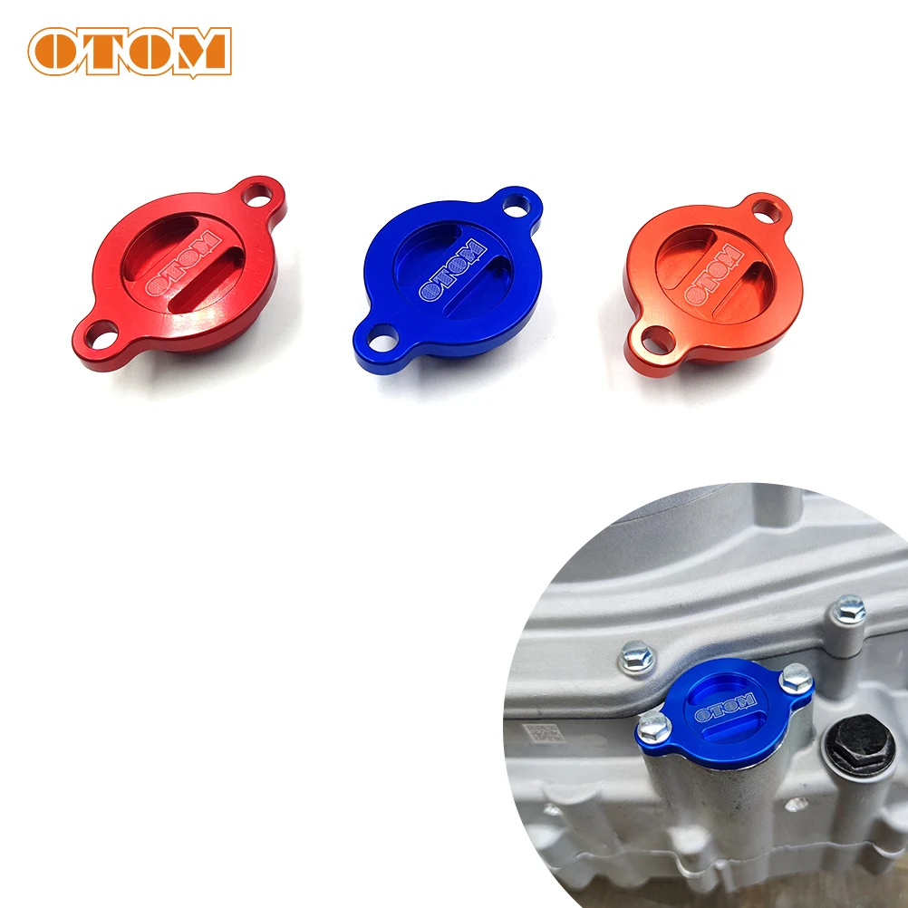 OTOM Motorcycle Aluminum Oil Filter Cup Engine Plug Cover (2nd) New Versio For ZONGSHEN NC250 NC450 Parts NC RX3 KAYO Motoland