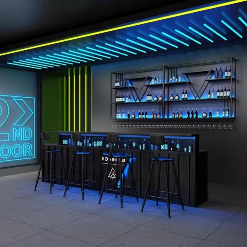 Европейский промышленный барный шкаф многофункциональный винтажный для