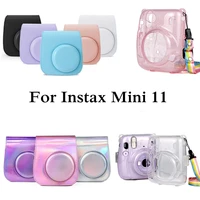 shoulder camera protective colorful patterns leather camera bag for fujifilm instax polaroid mini11 mini 11 handbags