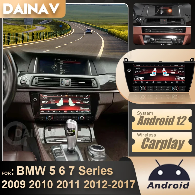 

Air Conditioner Controlling For BMW 5 Series F10 F11 5GT F07 F18 M5 AC Panel Board Touch LCD Climate IPS Air control Screen 8.8"