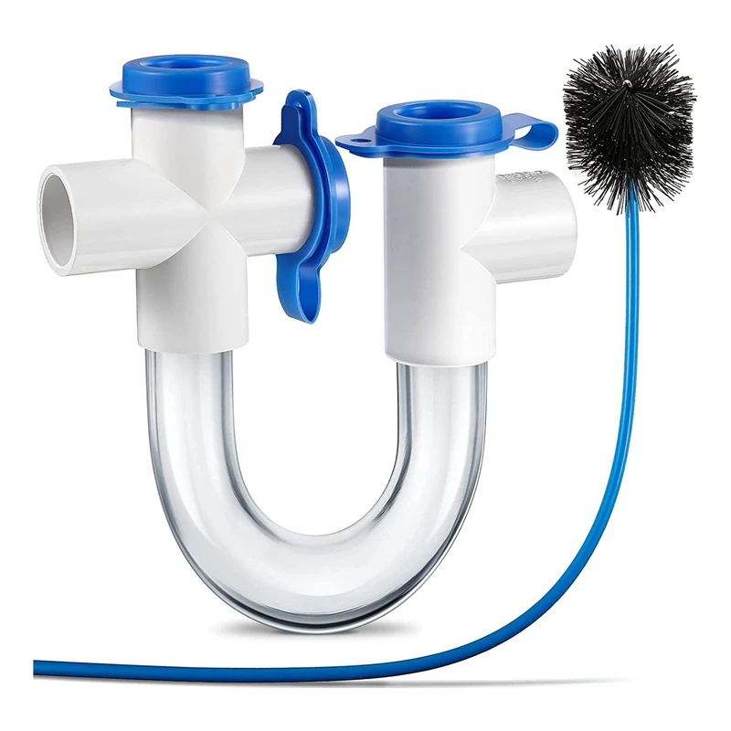 

Standard Condensate Trap PVC U Trap 3/4 Inch For HVAC Systems, Air Conditioner, Effectively Drains Condensate