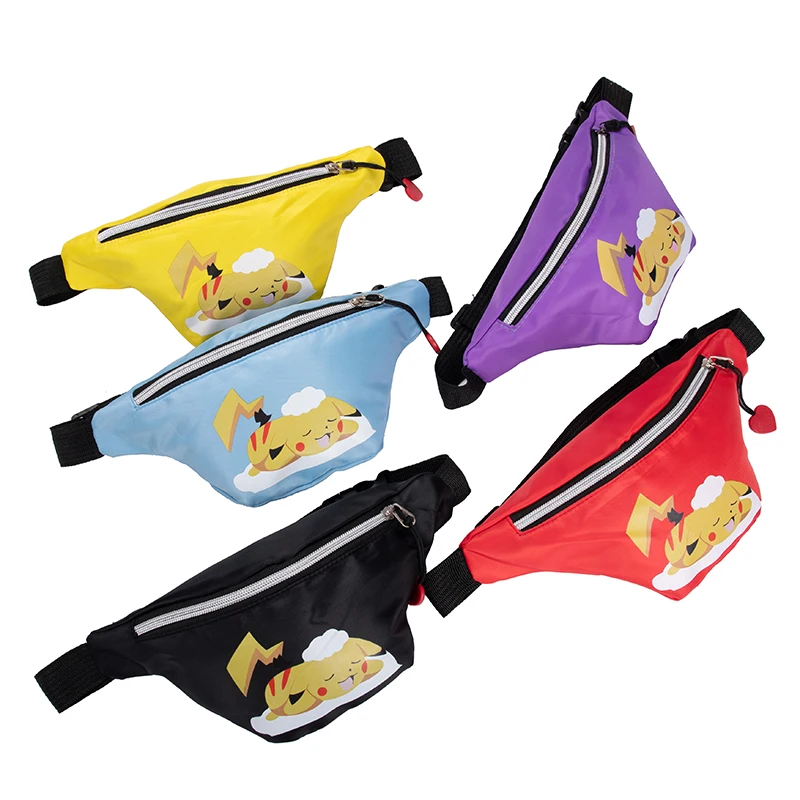 Покемон аниме мультфильм Пикачу детский стиль для мужчин и женщин одно плечо