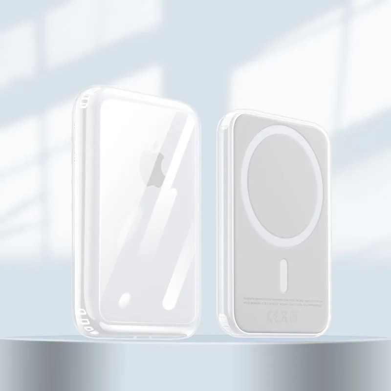

For Apple MagSafe External Battery Case Magsafe Wireless Magnetic Battery Cover TPU Protection Case for Magsafe Battery Case