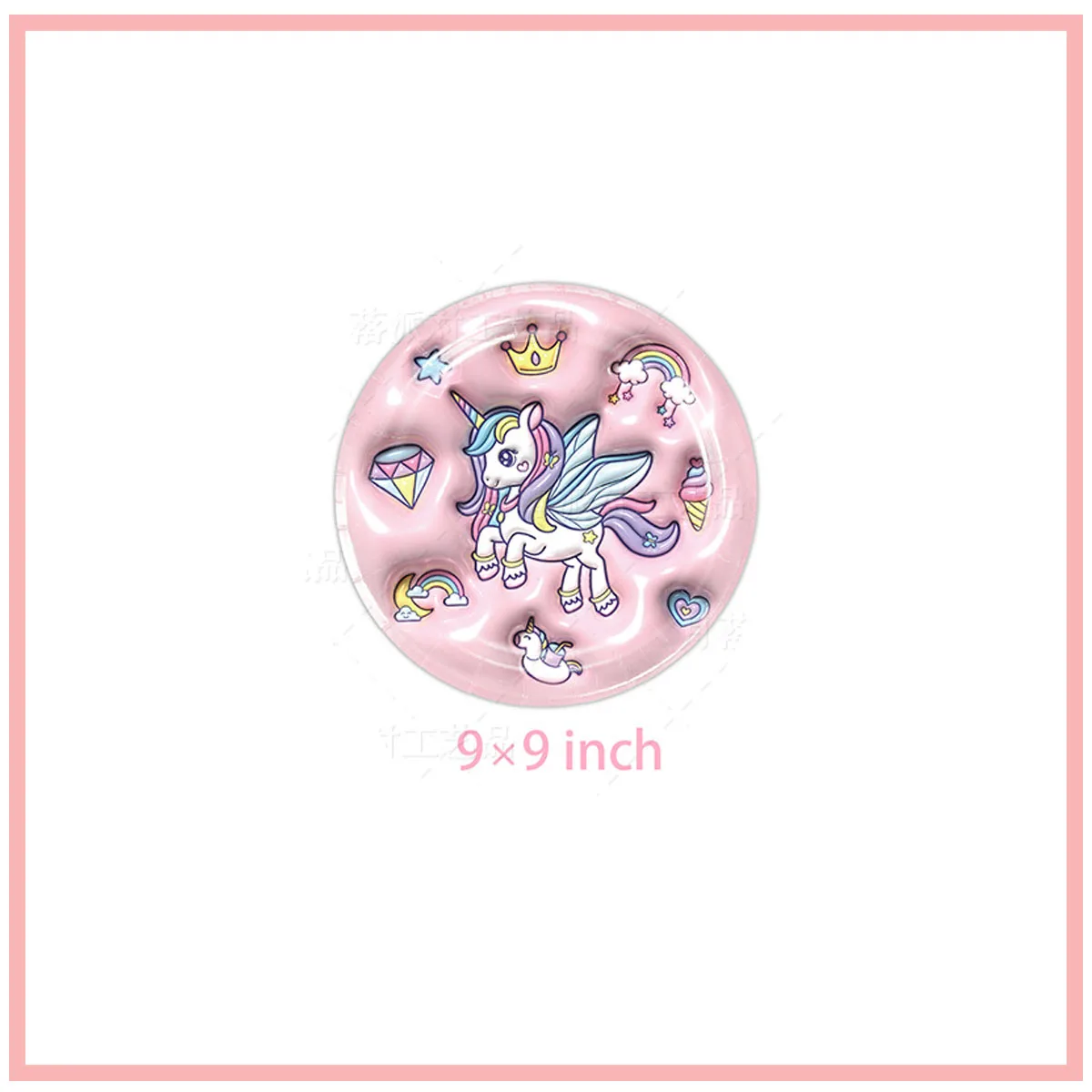 Единорог Девочка День Рождения вечерние одноразовая посуда бумажная чашка