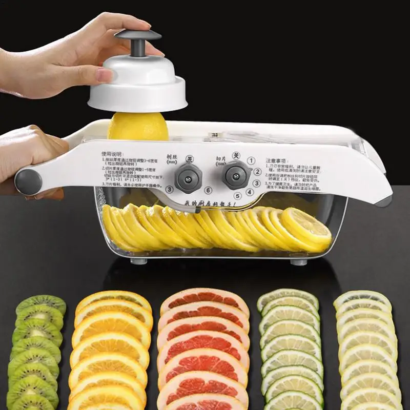 

Multifunctional Lemon Grater Vegetable Slicer With Basket,Fruit Potato Chopper Carrot Cutter Slicer Kitchen Accessories