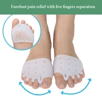 2 pack gel foot care kit bunion thumb protector toe separator straightener hallux valgus corrector foot pain relief insoles