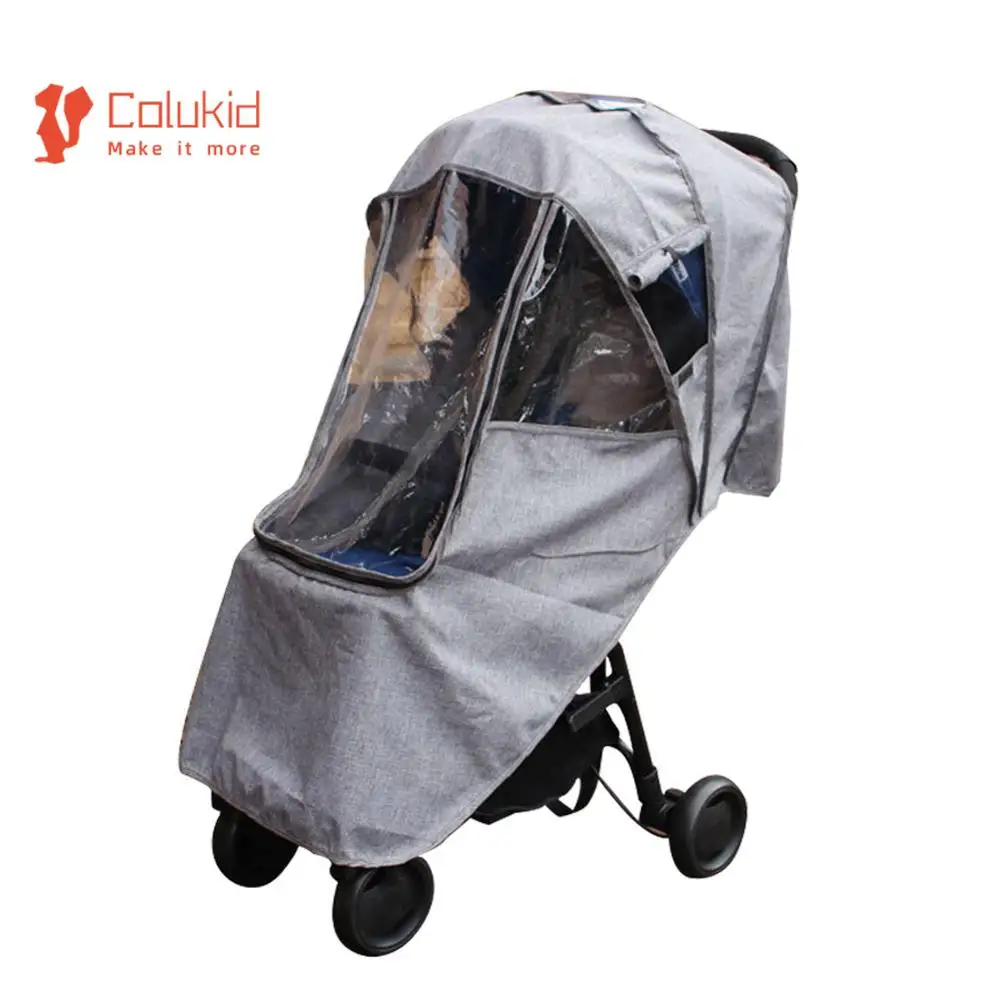 Universal Baby Stroller Raincoat Umbrella Car Rain Cover Baby Pushchair windproof Clothes Trolley Accessories Rainproof Sunshade