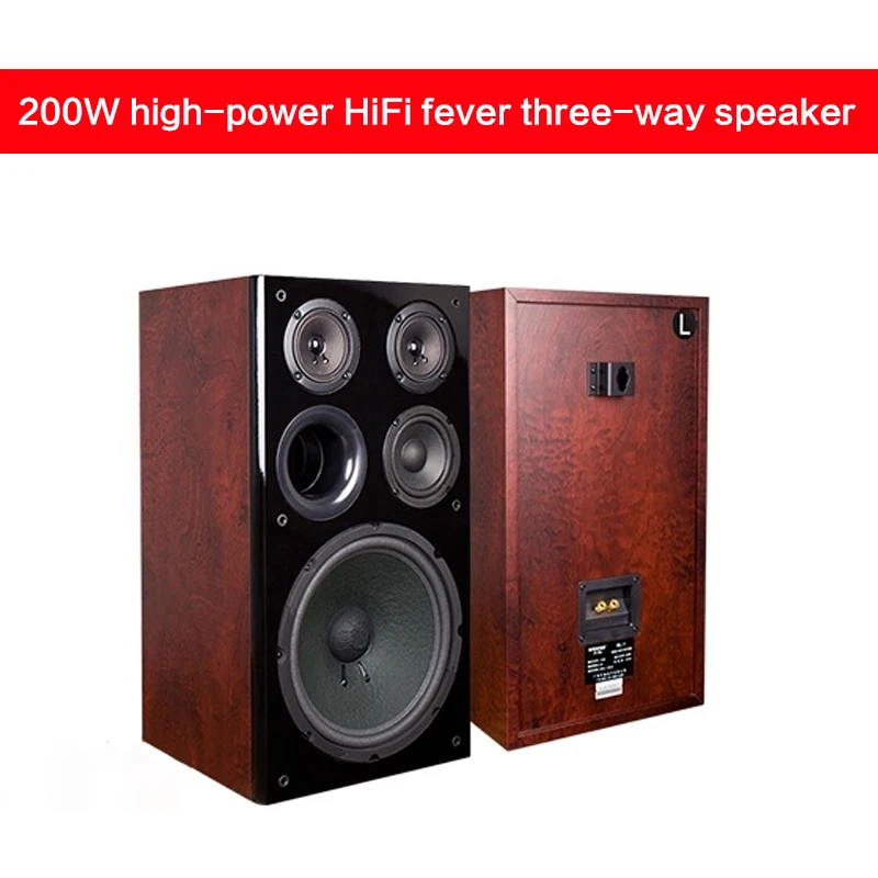 

10 Inch High Power Bookshelf Speaker Professional Karaoke Card Package Audio HiFi Fever Front Passive Speaker 200W Household