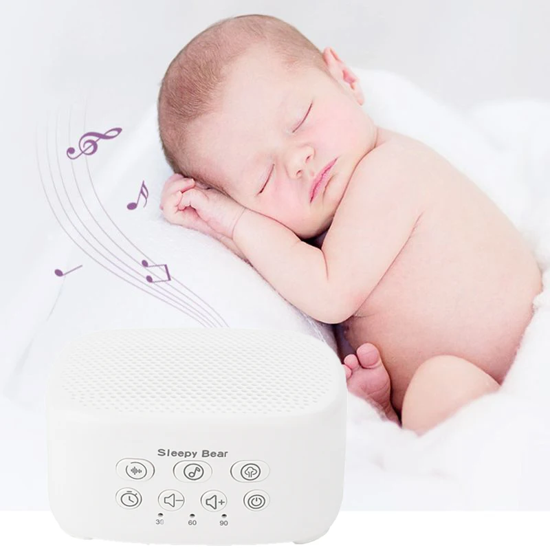 

White Noise Sound Box Sleep Device Aid Intelligent Timing Machine USB Rechargeable Timed Shutdown for Sleeping