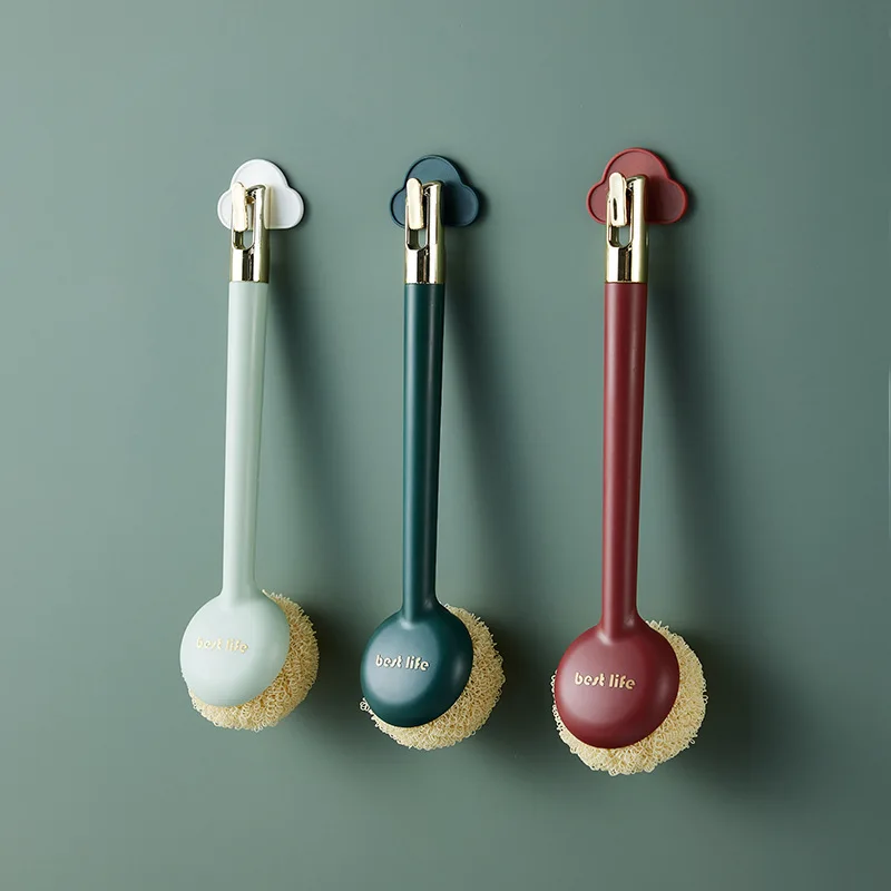 

Щетка для посуды с длинной ручкой, щетка для очистки кухни, пластиковая посуда, не прилипающая, для масла, домашняя щетка для посуды с длинной ручкой