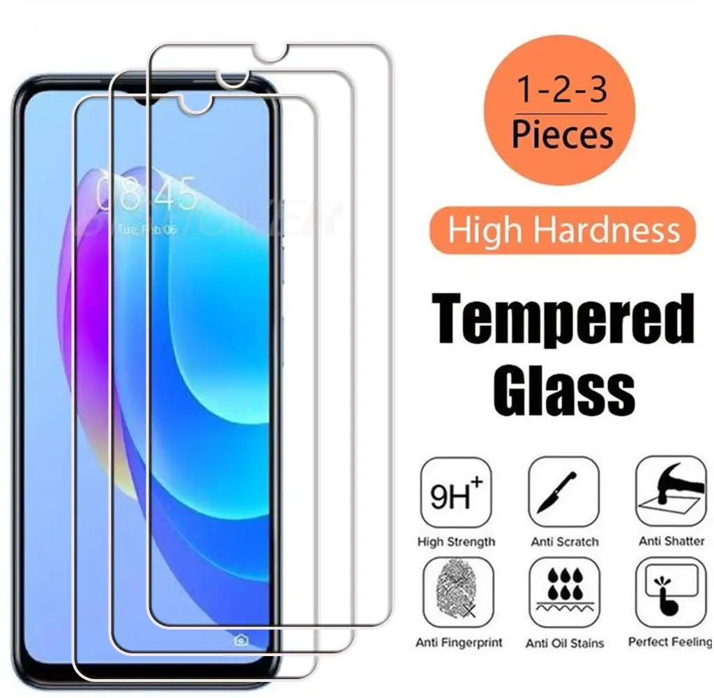 

Tempered Glass On FOR Tecno Spark 10 4G 5G 10C 6.6" 2023 Spark10 Spark10C Screen Protective Protector Phone Cover Film