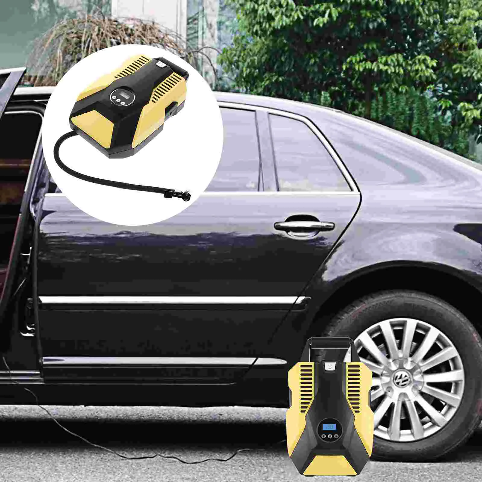 

19 Cylinder Car Air Compressor Tire Pump Digital Inflator Portable Electric Tyre