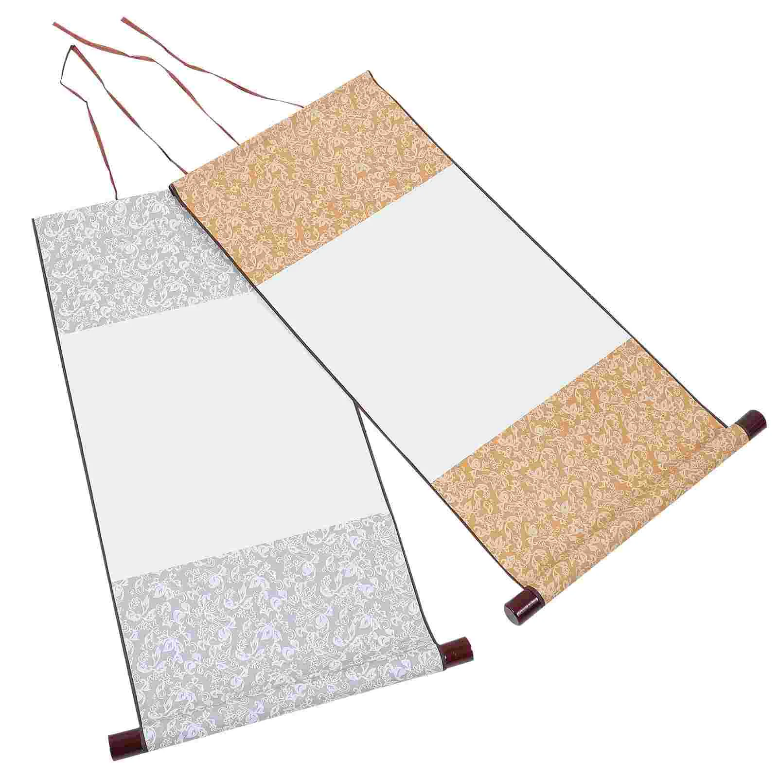 

Drawing Scroll Paper Blank Hanging Painting Calligraphy Practicing Supply Coat Rack Wall Mounted