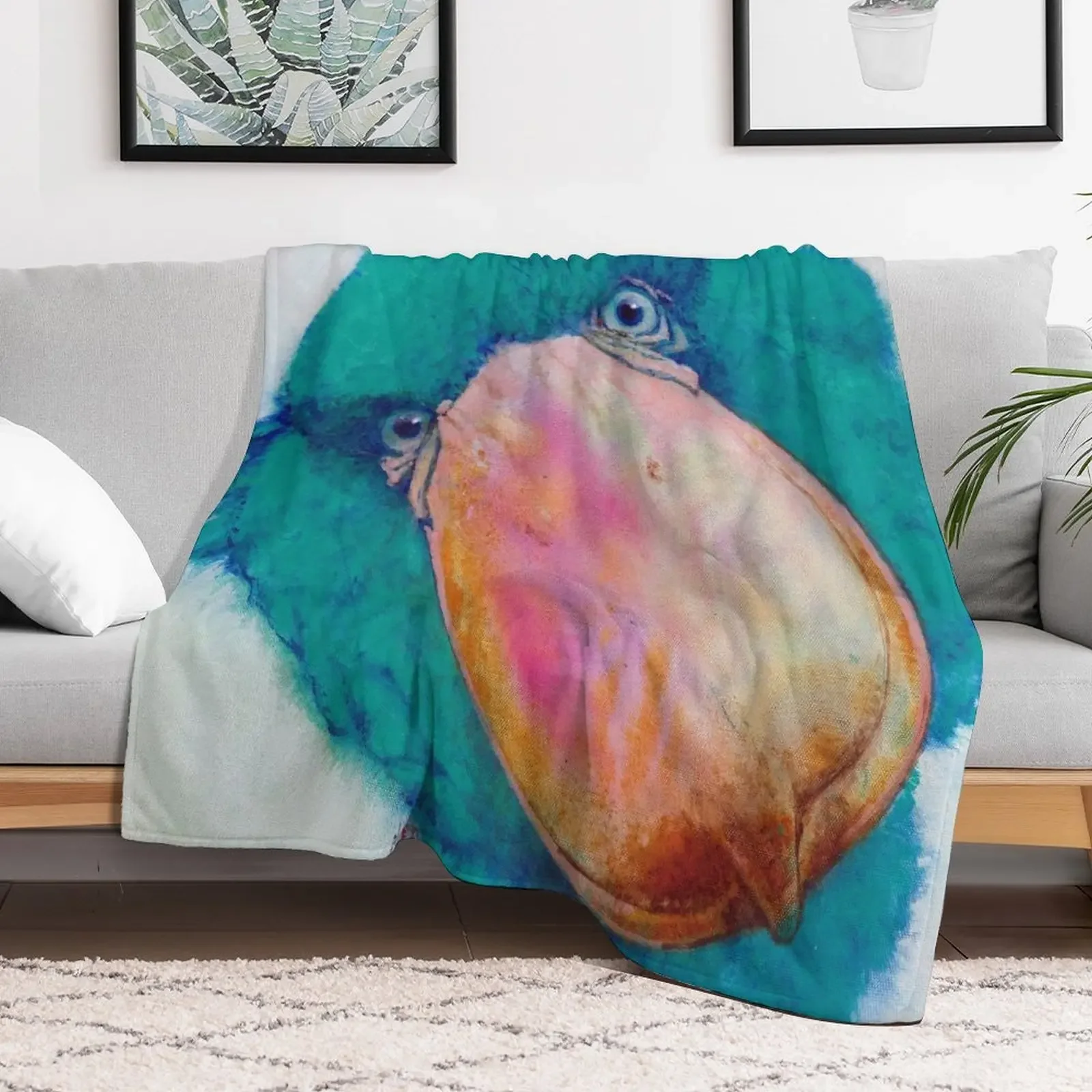 Shoebill плед одеяло Ретро плюшевые модные диваны одеяла