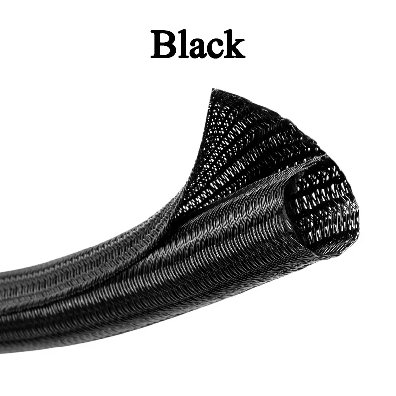 

1 ~ 50 м ПЭТ плетеный расширяемый кабельный рукав 3 ~ 25 мм самозакрытая гибкая изолированная трубка с разделенной линией протектор проволоки органайзер