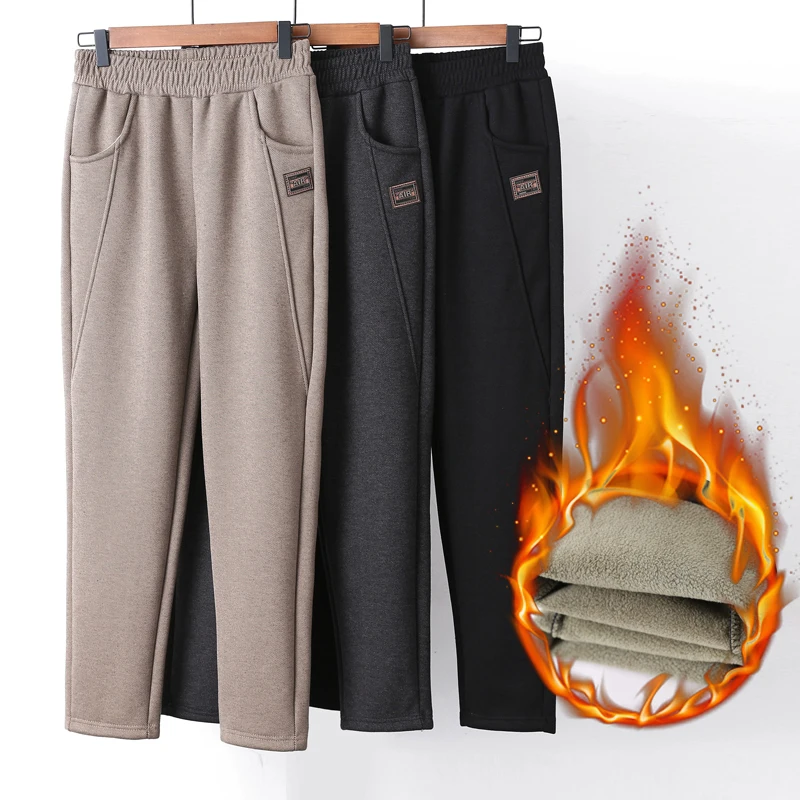 

Office Lady White Casual Pants Streetwear High Waist Women Cropped Trousers Elegant Autumn Winter Pants Bottom