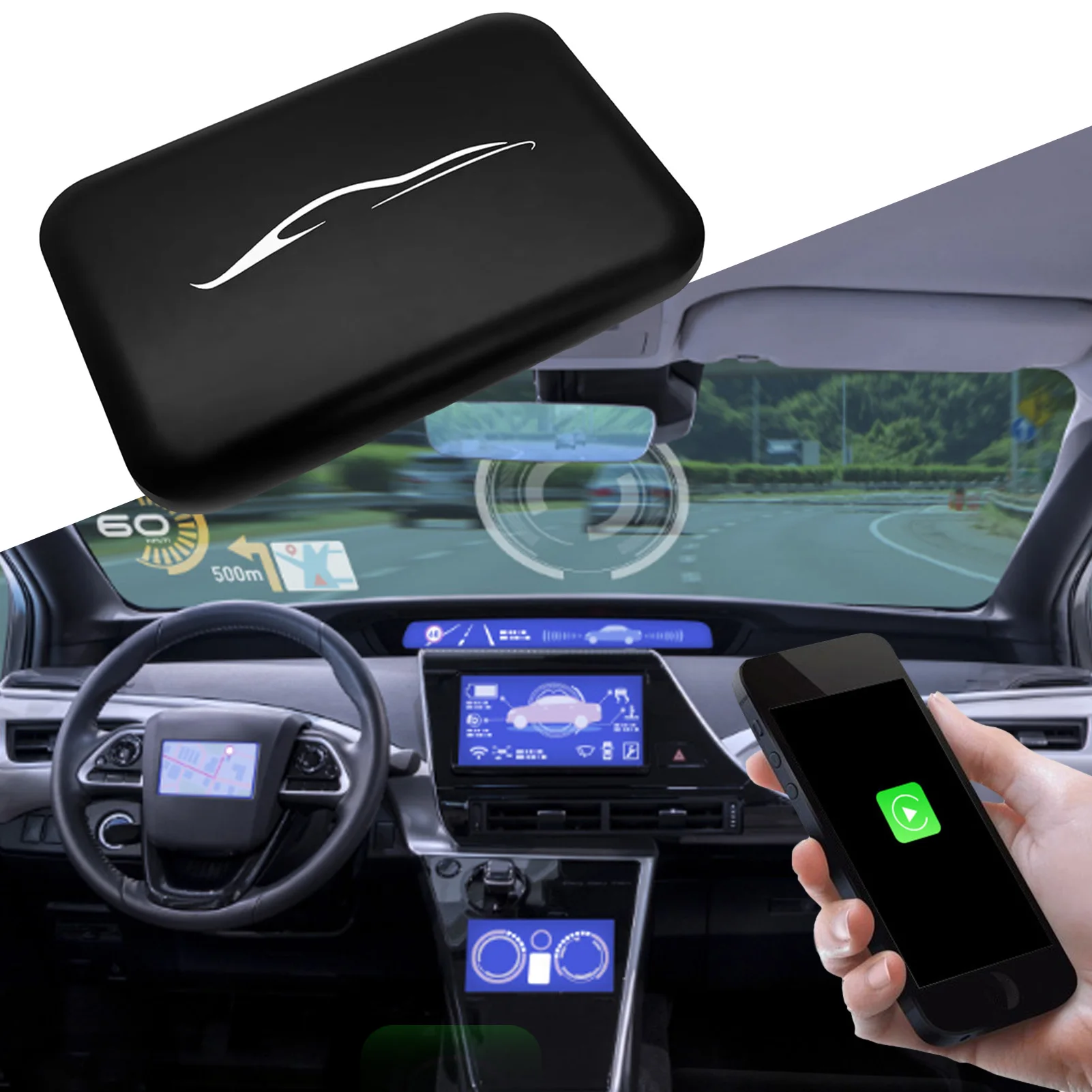 

Original Car Wired to Wireless Carpaly Module Navigation USB Portable Lightweight Wireless Auto Connection Charging Box Player
