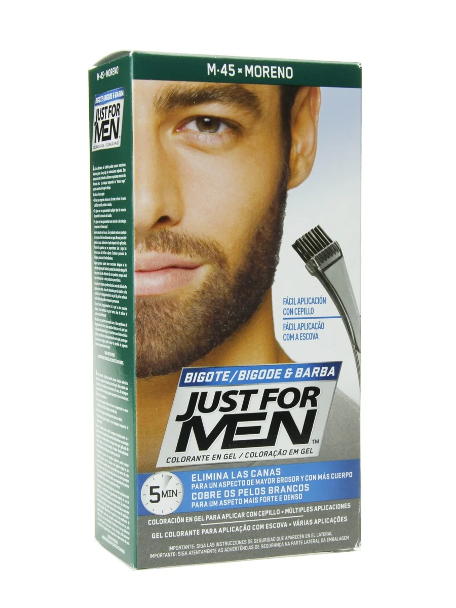 Только для мужчин усы и борода m 45 коричневый удаляет серый| |