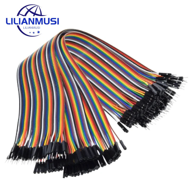 Dupont Line 10 см 15 см 20 см 30 см 40Pin штекер-штекер + штекер-гнездо + гнездо-гнездо Перемычка провод для Arduino DIY KIT