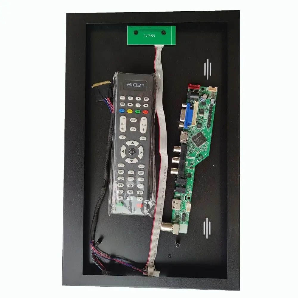 

Kit for LTN140AT20 USB LCD LVDS 14.0" 1366x768 40pin Aluminum alloy metal case panel back cover box + TV Controller board AV VGA
