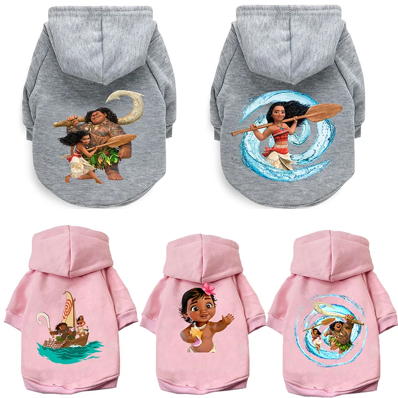 

Disney Moana Princess Dog Clothes Hoodies Pet Clothes for Puppy Clothing Dogs Hoodie Sweatshirt Small Medium Dogs Chihuahua