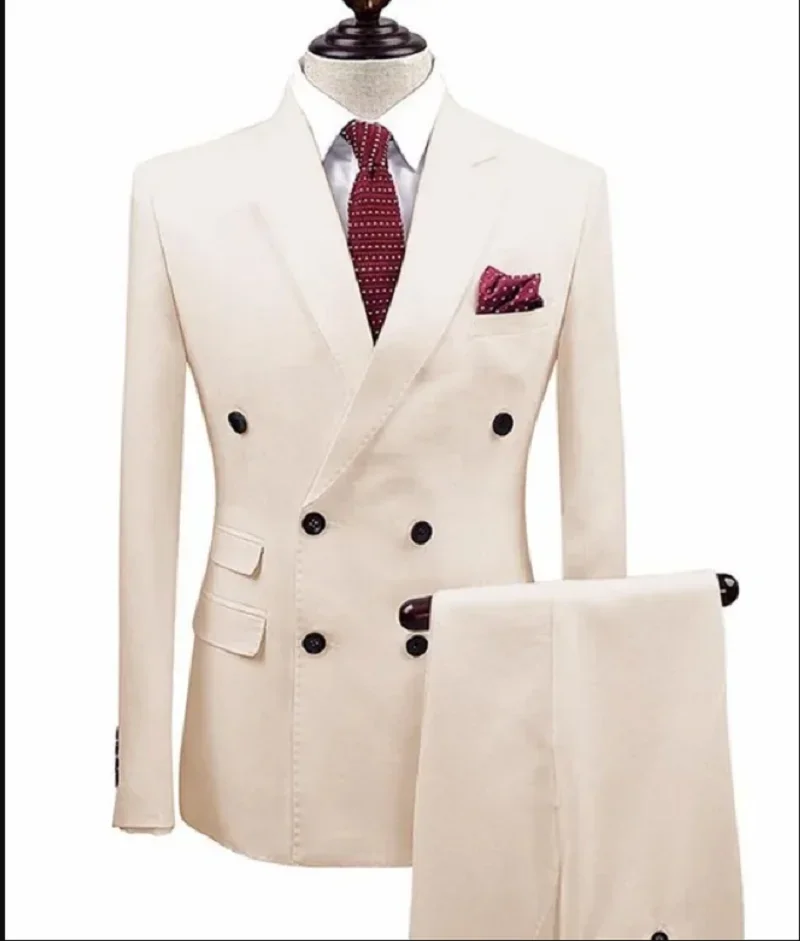 Мужские костюмы двубортный Мужской Блейзер и брюки