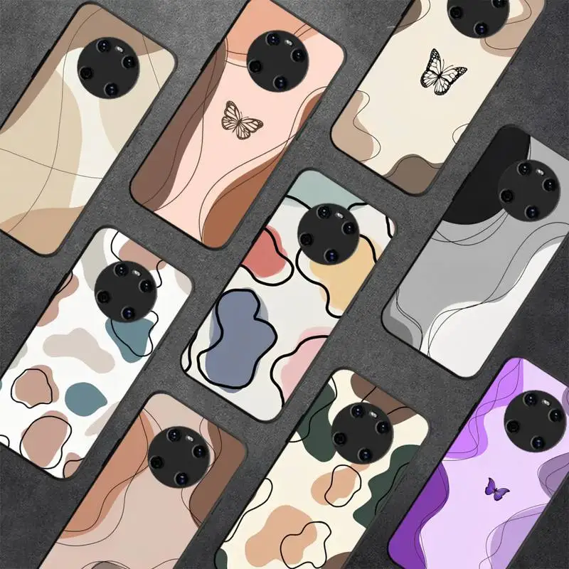 

Abstract Geometry Phone Case for Huawei Y 6 9 7 5 8s prime 2019 2018 enjoy 7 plus