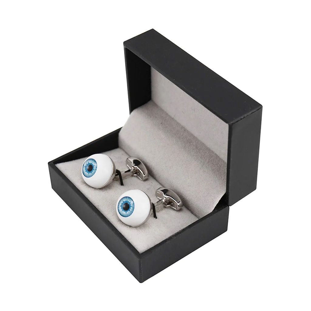 Забавные запонки NVT с глазным яблоком для мужчин подарок вечерние бесплатной