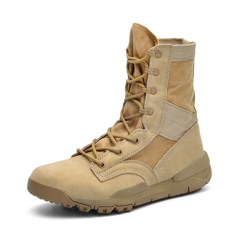 

Large Size 35-47 Spring Men Women Lovers High Help Ventilation Non-slip Boots Outdoors military Camping Climbing Tactical Shoes