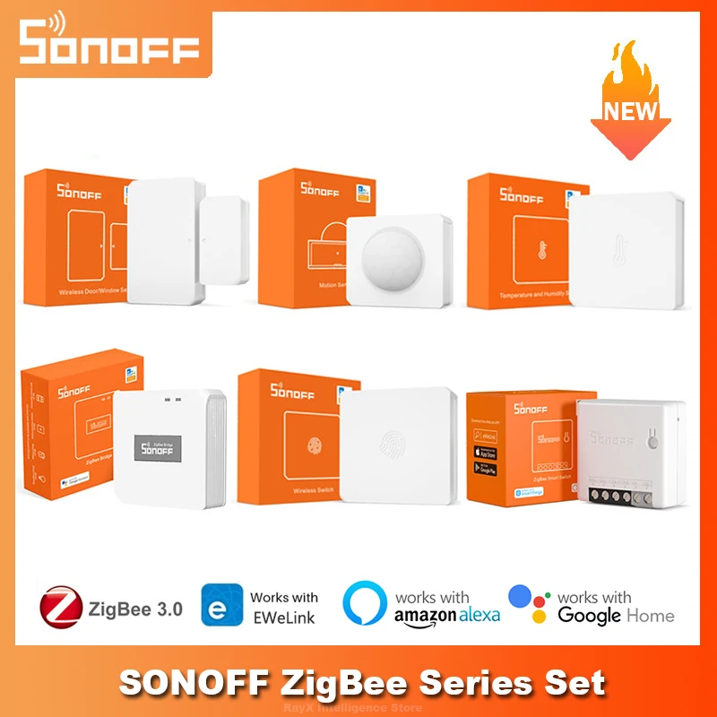 

SONOFF Zigbee мост/температура и влажность/датчик окон/ZBMINI/беспроводной переключатель работает с ZBBridge Alexa Google Home