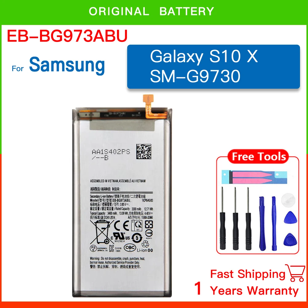 Совершенно новый сменный аккумулятор EB-BG973ABU для SAMSUNG Galaxy S10 X SM-G9730 EB-BG973ABE Batteria +