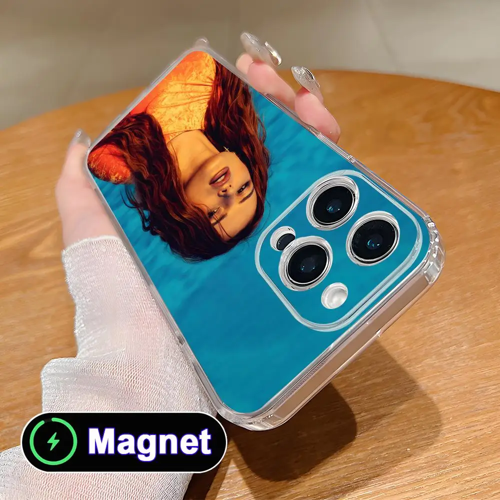Фото Чехол для телефона Bella Thorne для iPhone 18 17 16 15 14 13 12 11 Air Pro Max Plus Mini, мягкий прозрачный чехол из ТПУ с магнитом №2