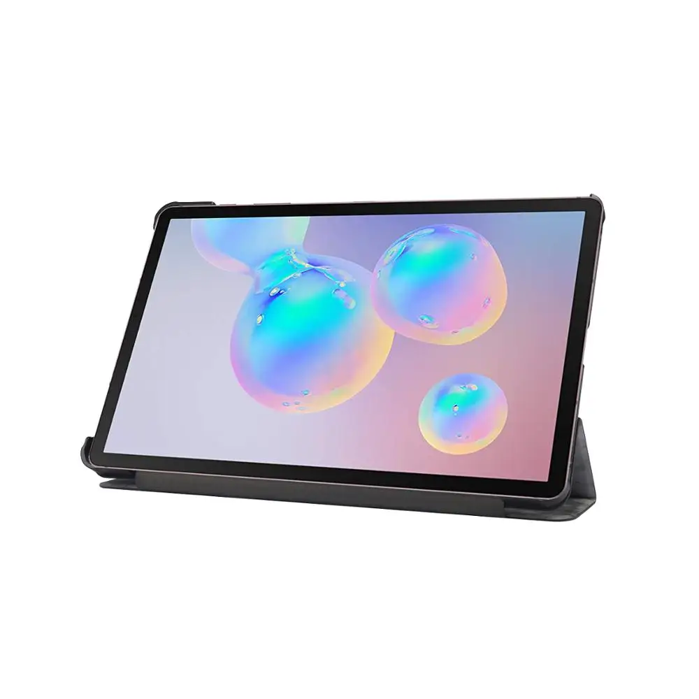 Тонкий мраморный чехол для Samsung Galaxy Tab S6 Lite 10 4 дюйма 2022 Trifold флип-чехол с подставкой