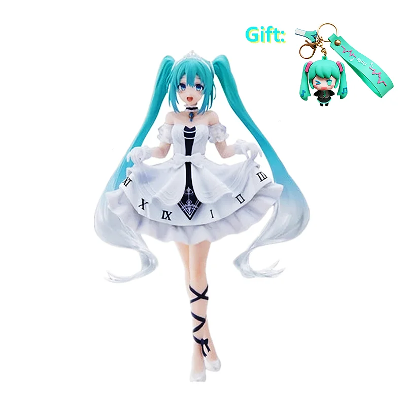 

2022NEW Original Taito white dress Princess Anime Action Prize Figure Miku 18CM Ver. Figure PVC Model Doll Toys Colletible