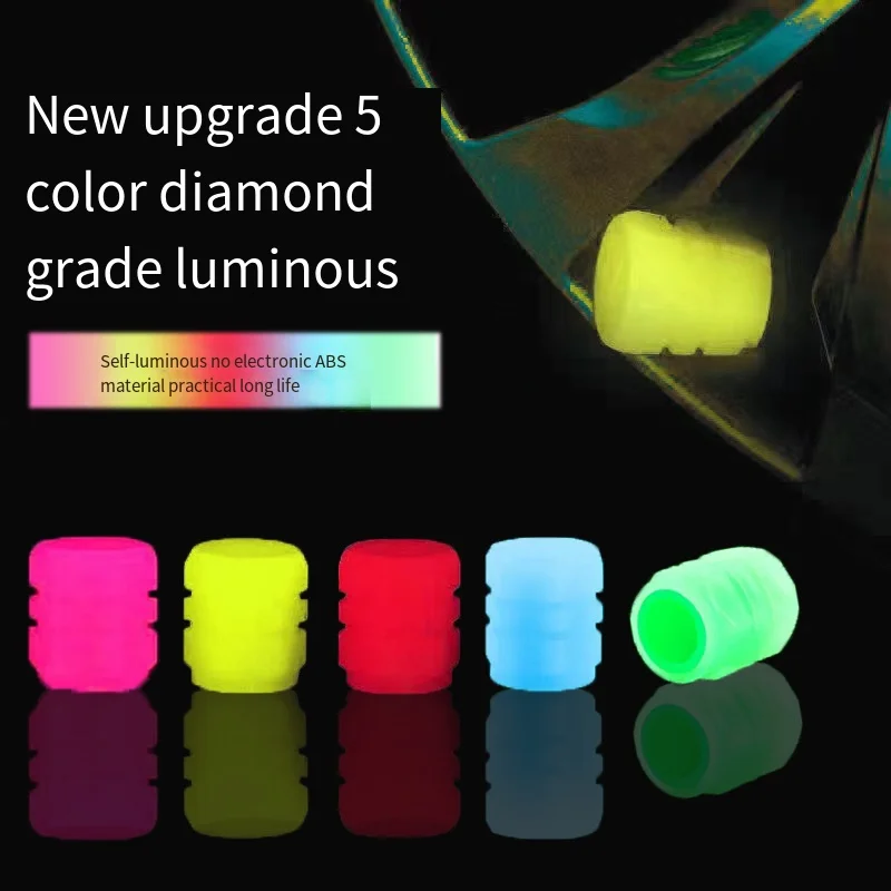 

Luminous Valve Cap Fluorescent Multiple Colors Night Glowing Car Motorcycle Bike Wheel Styling Tyre Luminous Cap Decor